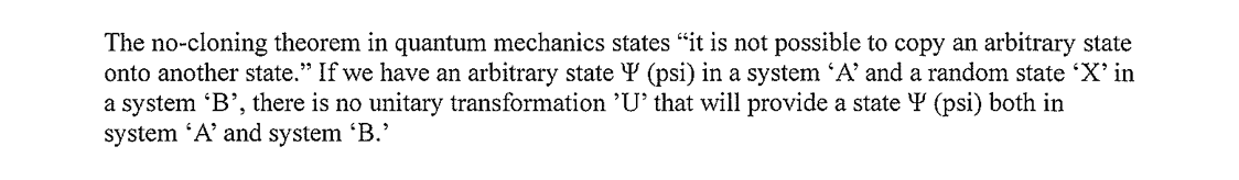 Dirac formulation of the No-Cloning theorem applied to entropy systems